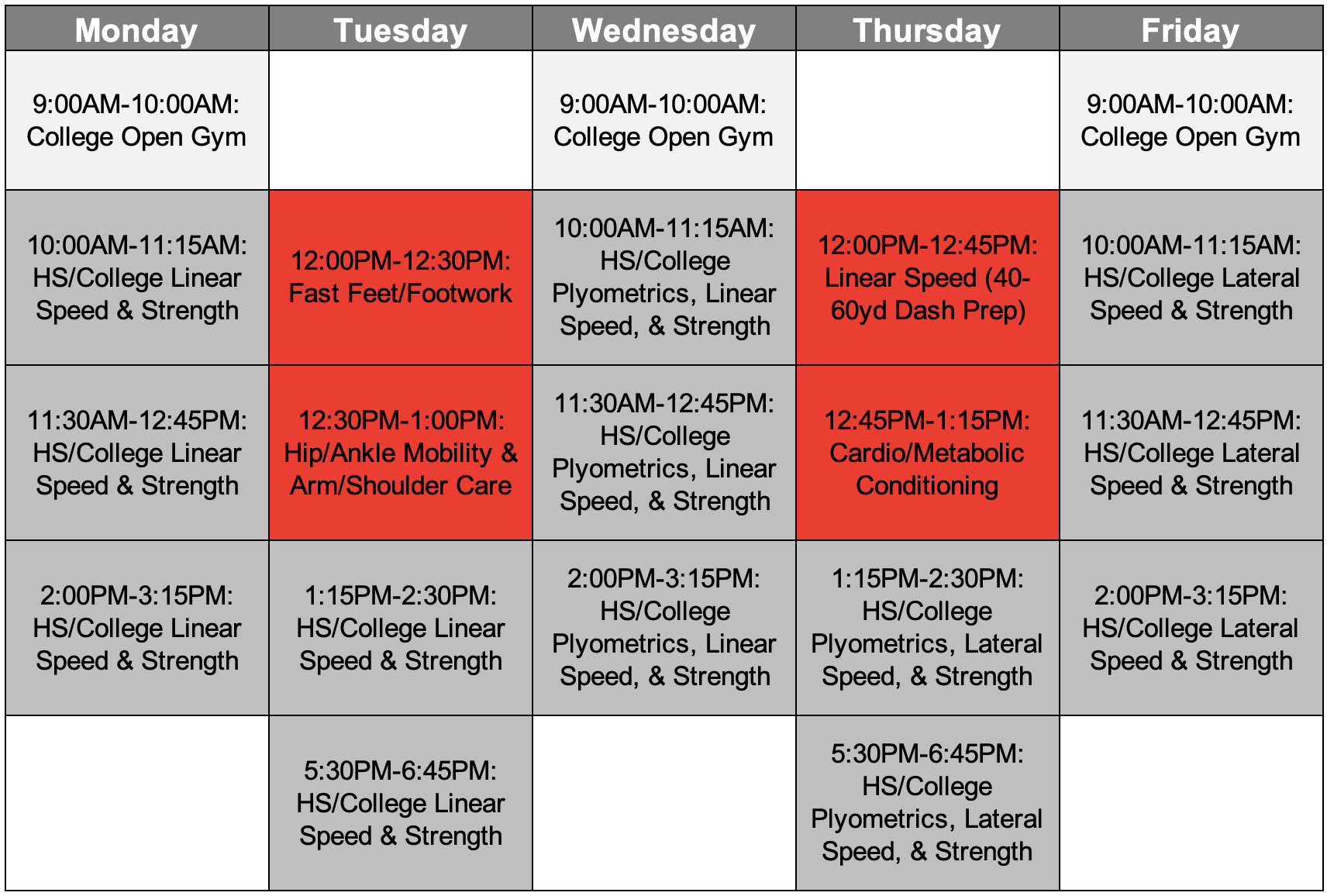 SCHEDULE Overachieve Sports And Speed schedule-overachieve-sports-and-speed